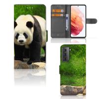 Samsung Galaxy S21 | Telefoonhoesje | Met pasjeshouder | Panda