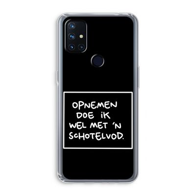 Schotelvod: OnePlus Nord N10 5G Transparant Hoesje