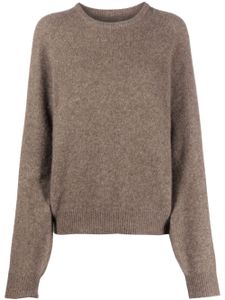 Frenckenberger crew-neck cashmere jumper - Marron