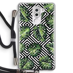 Geometrische jungle: Honor 6X Transparant Hoesje met koord