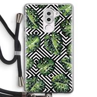 Geometrische jungle: Honor 6X Transparant Hoesje met koord