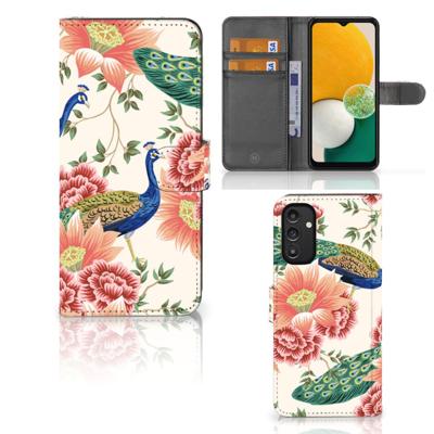 Telefoonhoesje | Met pasjeshouder | voor Samsung Galaxy A14 4G Pink Peacock