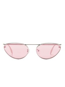 Alexander McQueen Eyewear lunettes de soleil à monture papillon - Argent