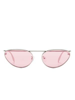 Alexander McQueen Eyewear lunettes de soleil à monture papillon - Argent