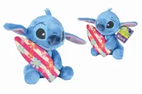 Simba Toys knuffel disney stitch met surfplank 35cm