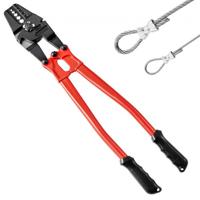 VEVOR Krimptang, 60,96 cm Crimper Plooiend Hulpmiddel, 1/16, 3/32, 1/8, 5/32, 3/16 inch 2-in-1 Krimphandgereedschap, Gelegeerde Stalen Kabelschoenen Krimptang, Krimptangset Apparaat met Handgreep