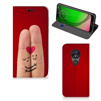 Motorola Moto G7 Play Hippe | Standcase | Liefde - Origineel Romantisch Cadeau