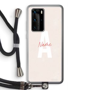 Strawberry Milkshake: Huawei P40 Pro Transparant Hoesje met koord
