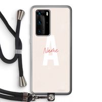 Strawberry Milkshake: Huawei P40 Pro Transparant Hoesje met koord