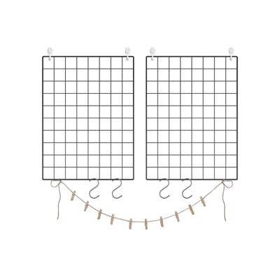 Gaas fotowand set van 2, Zwart