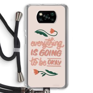 Optimistic flower girl: Xiaomi Poco X3 NFC Transparant Hoesje met koord