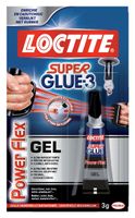 Secondelijm Loctite Powerflex gel tube 3gram op blister - thumbnail