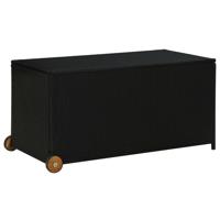 Tuinbox 120x65x61 cm poly rattan zwart - thumbnail