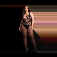 Le Désir by Shots Bodystocking met Accentuated Lines - OSX - Zwart - thumbnail