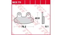 TRW remblokken "mcb 779" brake pad mcb 779 organic standard
