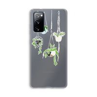 Hang In There: Samsung Galaxy S20 FE / S20 FE 5G Transparant Hoesje