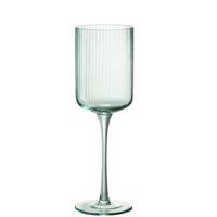 J-Line Ralp wijnglas - glas - groen - 6x