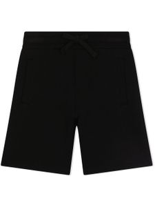 Dolce & Gabbana Kids pantalon de jogging à patch logo - Noir