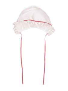 La Stupenderia bonnet à volants - Rose