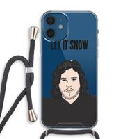 Let It Snow: iPhone 12 Transparant Hoesje met koord