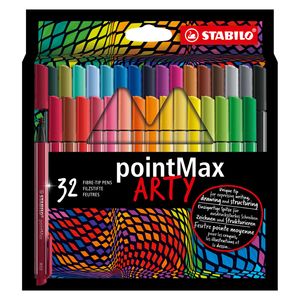 Stabilo pointmax fineliners arty etui, 32st.