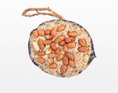 Halve Gevulde Kokosnoot - Pinda