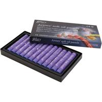 Gallery Oliepastel, L: 7 cm, d 11 mm, dikte 11 mm, violet, 12 stuk/ 1 doos