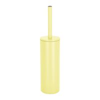 Spirella Luxe Toiletborstel in houder Cannes - geel - metaal - 40 x 9 cm - met binnenbak   - - thumbnail