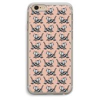 Zwarte poes: iPhone 6 Plus / 6S Plus Transparant Hoesje