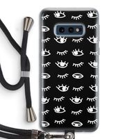 Eye pattern #3: Samsung Galaxy S10e Transparant Hoesje met koord