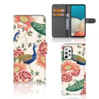 Telefoonhoesje | Met pasjeshouder | voor Samsung Galaxy A73 5G Pink Peacock