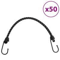 VidaXL Spanelastieken met reflecterende strips en haken 50 stuks 46 cm