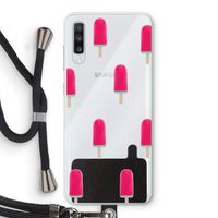 Waterijsje: Samsung Galaxy A70 Transparant Hoesje met koord