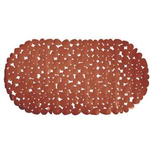 MSV Douche|bad anti-slip mat badkamer - pvc - terracotta - 35 x 68 cm