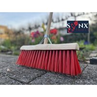 Synx Tools Gemeente bezem 45 cm Nylon - Straatbezem / Stadsbezem - Met Steel 150 cm - Bezems - Schrobborstel - thumbnail