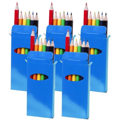 Potloden setje van 6 stuks - 15x - gekleurd mix - tekenen - weggeef artikel voor kleurplaten Potloden setje van 6 stuks - 15x - gekleurd mix - tekenen - weggeef artikel voor kleurplaten