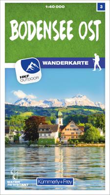 Wandelkaart 3 Bodensee Ost | Kümmerly & Frey