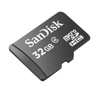 Sandisk microSDHC 32GB 32GB MicroSDHC Klasse 4 flashgeheugen - thumbnail