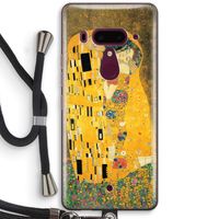 Der Kuss: HTC U12+ Transparant Hoesje met koord