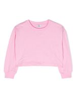 Chiara Ferragni Kids sweat en coton à logo brodé - Rose - thumbnail