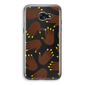 Hands dark: Samsung Galaxy A5 (2017) Transparant Hoesje