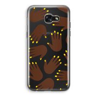 Hands dark: Samsung Galaxy A5 (2017) Transparant Hoesje