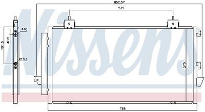 Condensor, airconditioning 94741