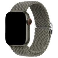 Apple Watch Bandje Weavy - Nylon - Groen Olijf - 44, 45, 46 & 49mm