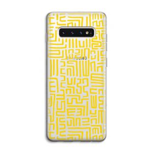 Majorelle Blue Print: Samsung Galaxy S10 4G Transparant Hoesje