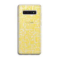 Majorelle Blue Print: Samsung Galaxy S10 4G Transparant Hoesje