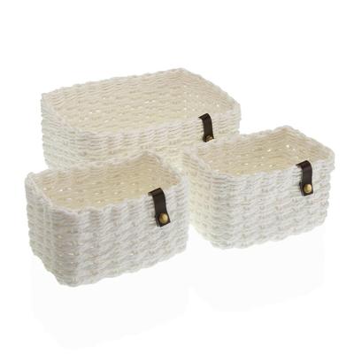 Mandenset Versa Wit Papier 19 x 12 x 26 cm