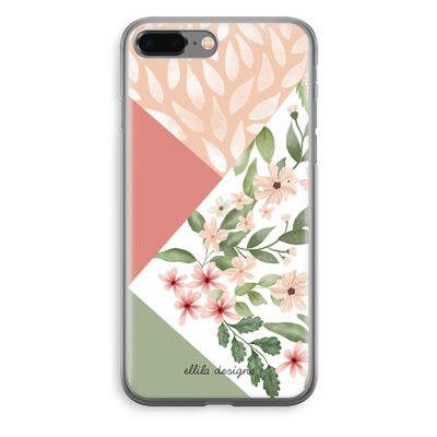 Sweet heaven geometrics: iPhone 8 Plus Transparant Hoesje