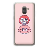 Hartje: Samsung Galaxy A8 (2018) Transparant Hoesje