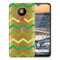 Nokia 5.3 | TPU bumper | Zigzag Groen